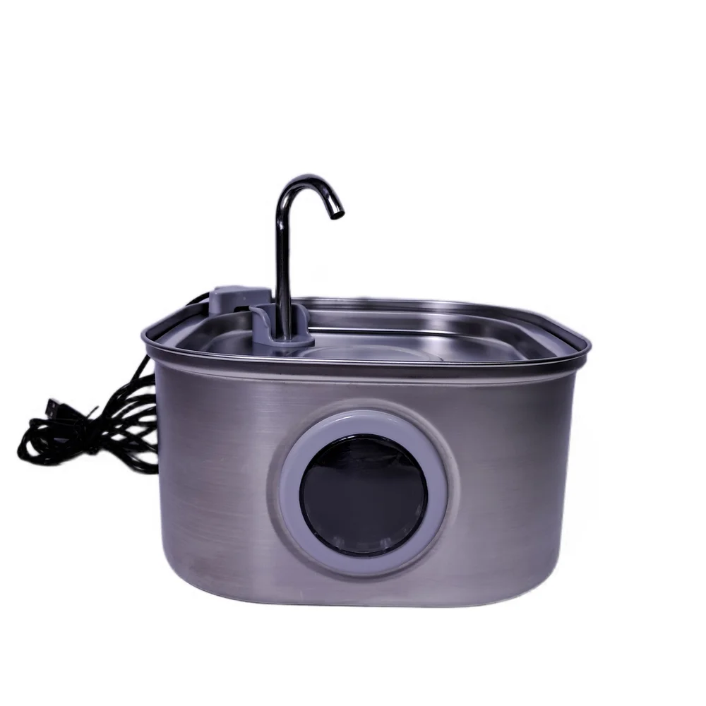 Pets Water Bowl Fountain Stainless Steel Automatic Indoor Cat Dog Small Pet Bowl